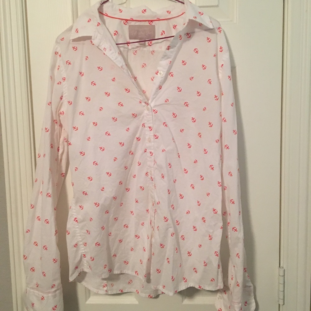 Banana Republic soft wash shirt with anchor print